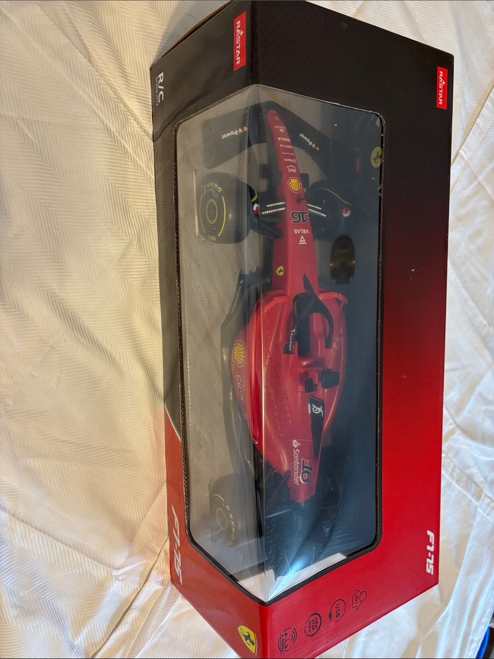 NEW Rastar 1:12 Ferrari F1-75 Remote Control Ferrari 16 F1 RC Racing Car - Picture 2 of 7